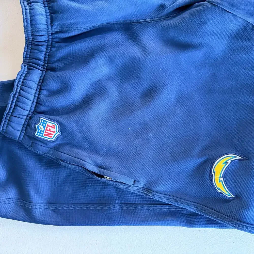 331 Nike NFL Los Angeles Chargers Therma-FIT Training Sweatpants Joggers Navy Bl